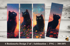 Wild Cat Bookmarks Sublimation Design Product Image 1