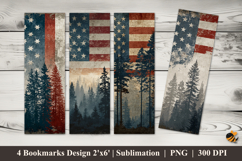 Abstract Flag Bookmarks Sublimation Design Product Image 1