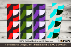 Arc Rhythm Bookmarks Sublimation Design Product Image 1
