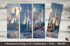 Frozen Palace Bookmarks Sublimation Design Product Image 1
