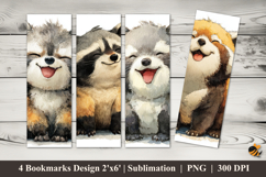 Baby Fox Bookmarks Sublimation Design Product Image 1