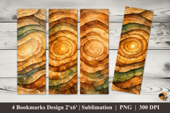 Echo Wood Bookmarks Sublimation Design Product Image 1
