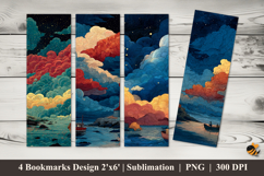 Sea Lighthouse Bookmarks Sublimation Design Product Image 1