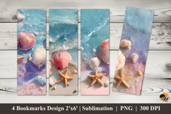 Beach Accessories Bookmarks Sublimation Design Product Image 1