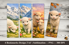 Valley of Peace Bookmarks Sublimation Design Product Image 1