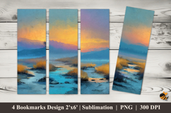Grass View Bookmarks Sublimation Design Product Image 1