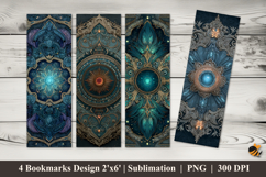 Elegant Throne Pattern Bookmarks Sublimation Design Product Image 1