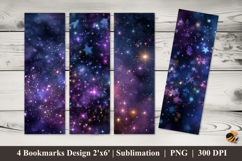 Abstract Stars Bookmarks Sublimation Design Product Image 1
