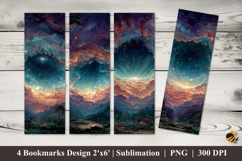 Fantasy Forest Bookmarks Sublimation Design Product Image 1