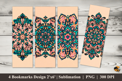 Mandala Pop Art Bookmarks Sublimation Design Product Image 1
