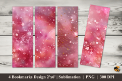 Full of Stars Bookmarks Sublimation Design Product Image 1