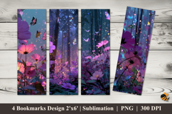 Magical Atmosphere Bookmarks Sublimation Design Product Image 1