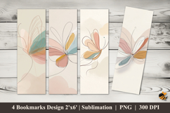 Butterfly Poster Bookmarks Sublimation Design Product Image 1