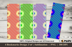 Sunny Bloom Bookmarks Sublimation Design Product Image 1