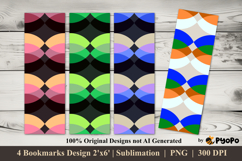Layered Spectrum Bookmarks Sublimation Design Product Image 1