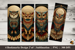 King Wolf Bookmarks Sublimation Design Product Image 1