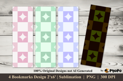 Star Mosaic Bookmarks Sublimation Design Product Image 1