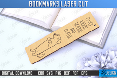 Bookmarks Laser Cut Bundle, Wood Engraved Bookmark Template Product Image 12