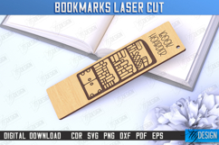 Bookmarks Laser Cut Bundle, Wood Engraved Bookmark Template Product Image 13