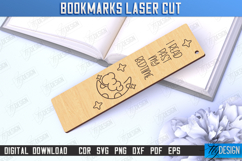 Bookmarks Laser Cut Bundle, Wood Engraved Bookmark Template Product Image 15