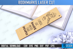 Bookmarks Laser Cut Bundle, Wood Engraved Bookmark Template Product Image 16