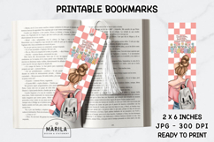 Blonde Teacher Blossom Printable Bookmarks Product Image 1