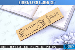Bookmarks Laser Cut Bundle, Wood Engraved Bookmark Template Product Image 8