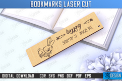 Bookmarks Laser Cut Bundle, Wood Engraved Bookmark Template Product Image 9