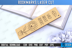 Bookmarks Laser Cut Bundle, Wood Engraved Bookmark Template Product Image 10