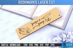 Bookmarks Laser Cut Bundle, Wood Engraved Bookmark Template Product Image 11