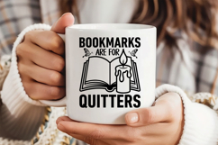 Bookmarks Are for Quitters SVG, Book Lover SVG, Reading SVG Product Image 3
