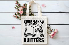 Bookmarks Are for Quitters SVG, Book Lover SVG, Reading SVG Product Image 4
