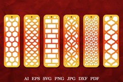 Paper Cut Bookmarks SVG | Laser Cut Bookmarks Template Product Image 1