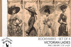 Bookmarks set sublimation historical vintage victorian ladies book lover