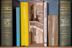Castle Book Nook Stairs - Laser cut file, SVG DXF plan Product Image 2