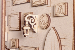 Castle Book Nook Stairs - Laser cut file, SVG DXF plan Product Image 4