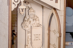 Castle Book Nook Stairs - Laser cut file, SVG DXF plan Product Image 9