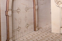 Castle Book Nook Stairs - Laser cut file, SVG DXF plan Product Image 5