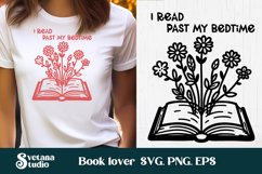 Book flower SVG | Book lover SVG | Book lover quotes Product Image 1