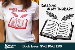 Book flower SVG | Book lover SVG | Book lover quotes Product Image 1