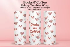books and coffee book lovers skinny tumbler sublimation wrap with high resolution and transparant background are for 20oz and 30oz skinny tumbler