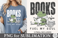 Books and coffee fuel my soul Png design Product Image 2