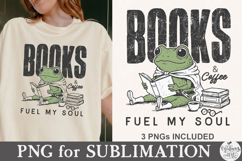 Books and coffee fuel my soul Png design Product Image 3