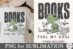 Books and coffee fuel my soul Png design Product Image 7