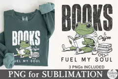 Books and coffee fuel my soul Png design Product Image 8
