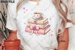 Books And Coffee Valentine Png Product Image 2