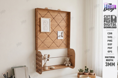 Desktop Book and Photo Organizer Laser Cut | Wall Decor |CNC Product Image 3