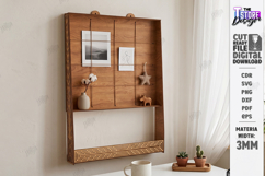 Desktop Book and Photo Organizer Laser Cut | Wall Decor |CNC Product Image 1