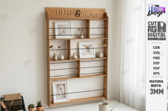 Desktop Book and Photo Organizer Laser Cut | Wall Decor |CNC Product Image 5