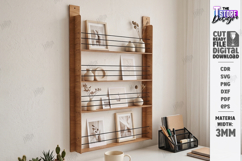 Desktop Book and Photo Organizer Laser Cut | Wall Decor |CNC Product Image 1